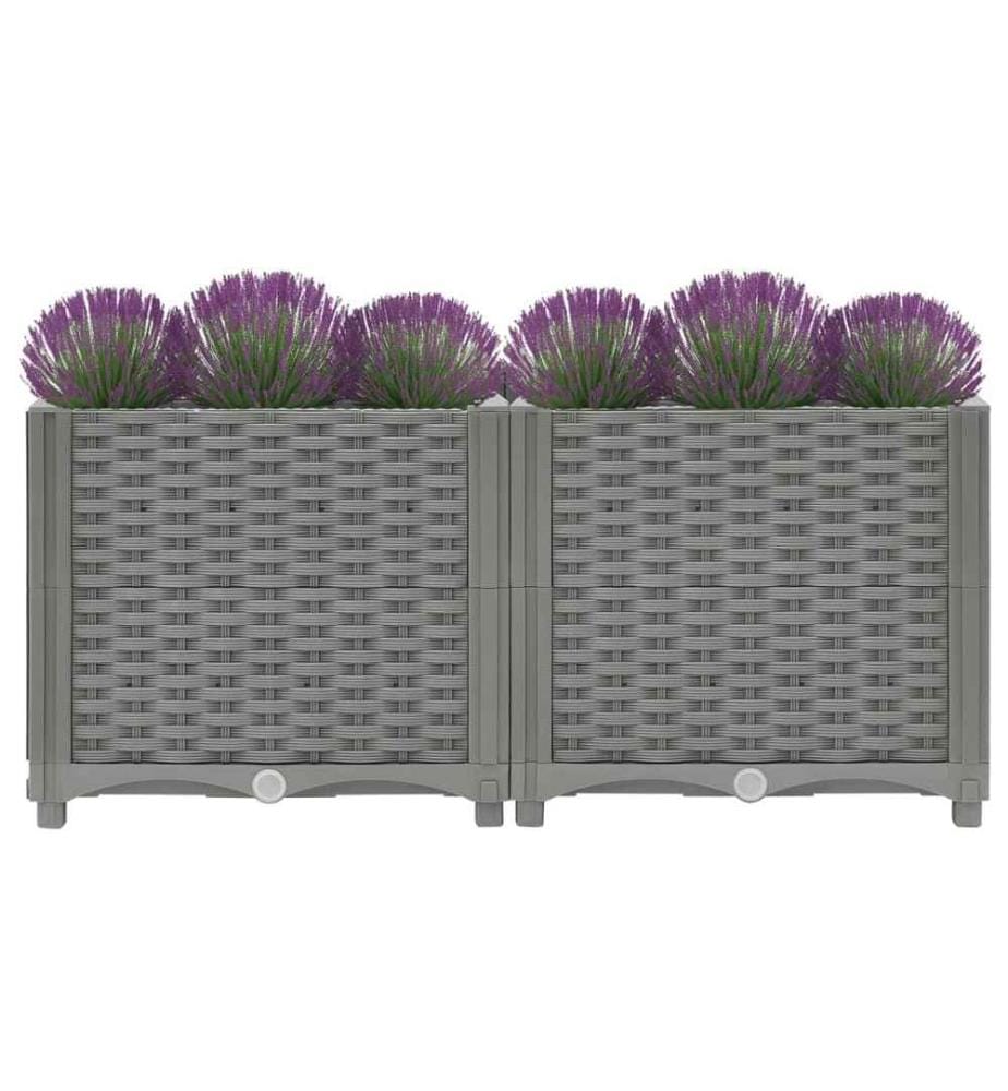 Hochbeet 80x40x38 cm Polypropylen