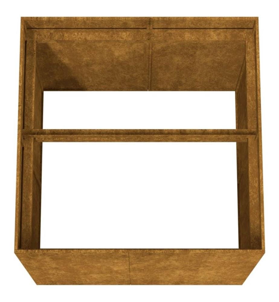 Jardinière 80x80x80 cm acier corten