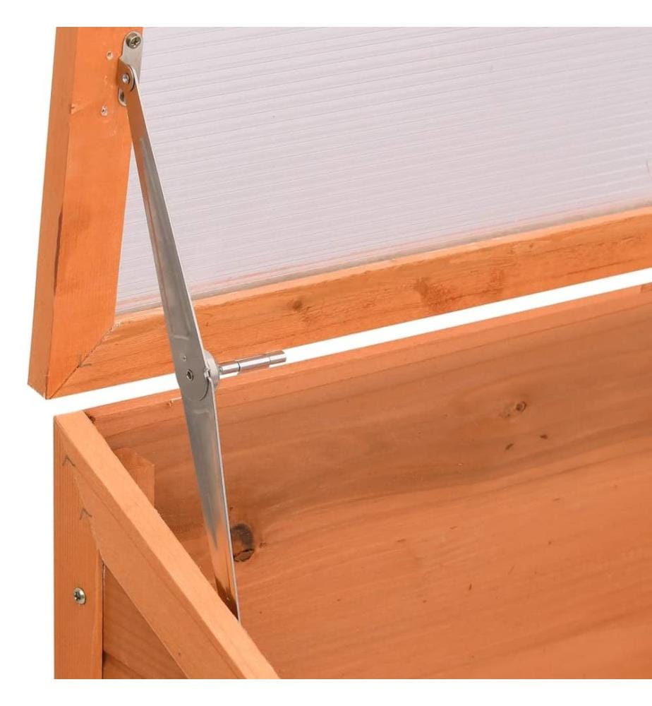 Frühbeet Holz 180x57x62 cm