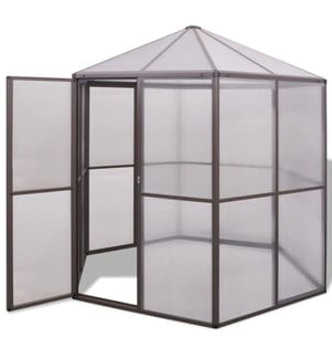 Gewächshaus Aluminium 240×211×232 cm