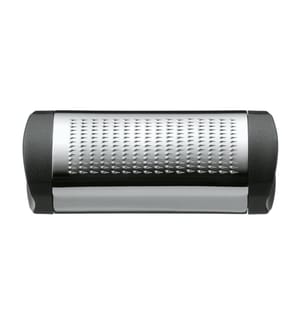 Muskatnuss-Reibe 8 cm, Silber und Schwarz
