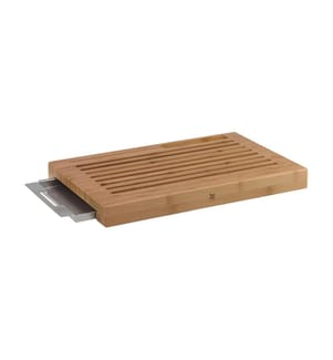 Planche à Découper Le Pain Smart Storage Avec Bac de Récupération, Brun