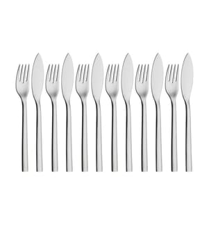 Couverts à Poissons Nuova, 12 Pièces
