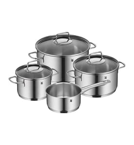 Astoria Topfset, 4-teilig, Ø16-20-24 cm - Silber