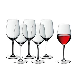 Set de 6 verres à vin rouge easy Plus, transparent