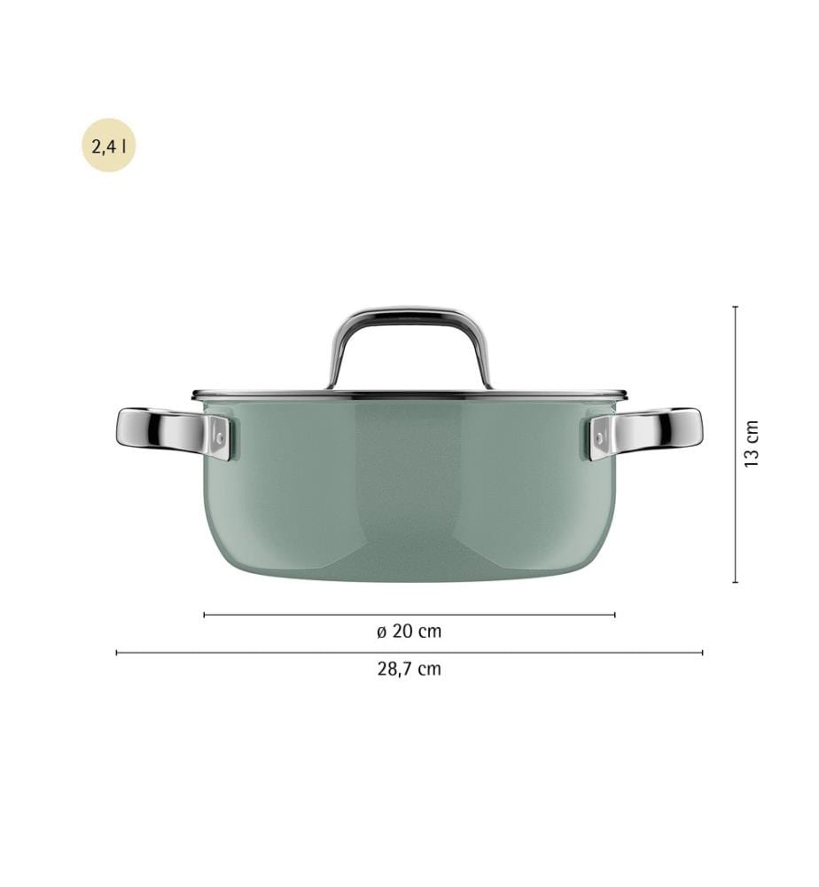 Piatto per arrostire da 20 cm con coperchio - Eucalyptus Haze