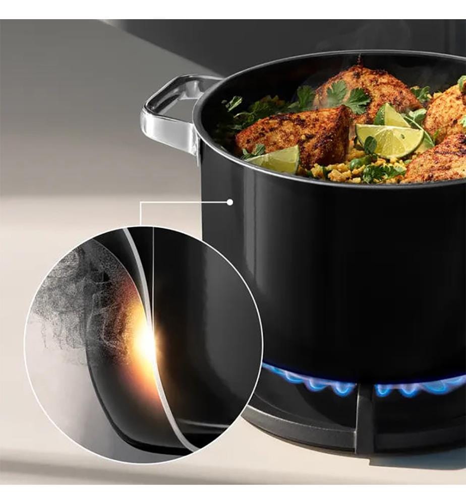 Padella da brasare Fusiontec Minerale Pro 4,4 L - Nera