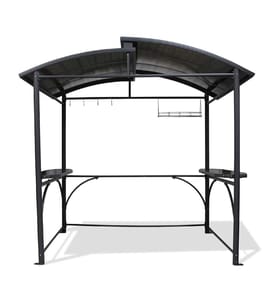 Abri barbecue 2,40 x 1,5 m - Gris
