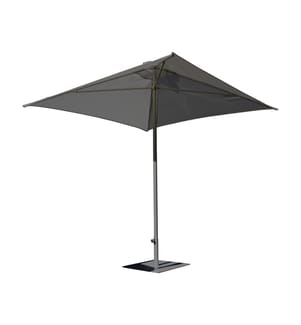Parasol ouverture push-up EOLO 250x250 cm en aluminium laqué et toile OLEFIN® - Anthracite