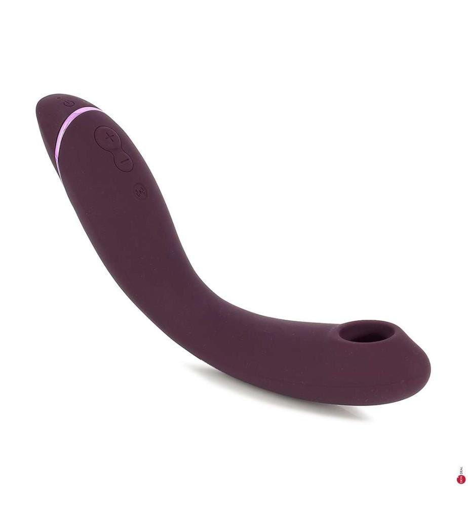 G-Punkt Vibrator mit Stimulator - Aubergine