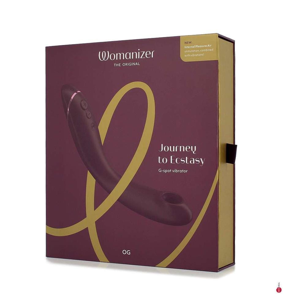 G-Punkt Vibrator mit Stimulator - Aubergine