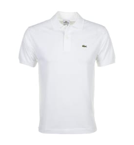 Polo Classic Fit L12.12 en Coton Piqué - Blanc