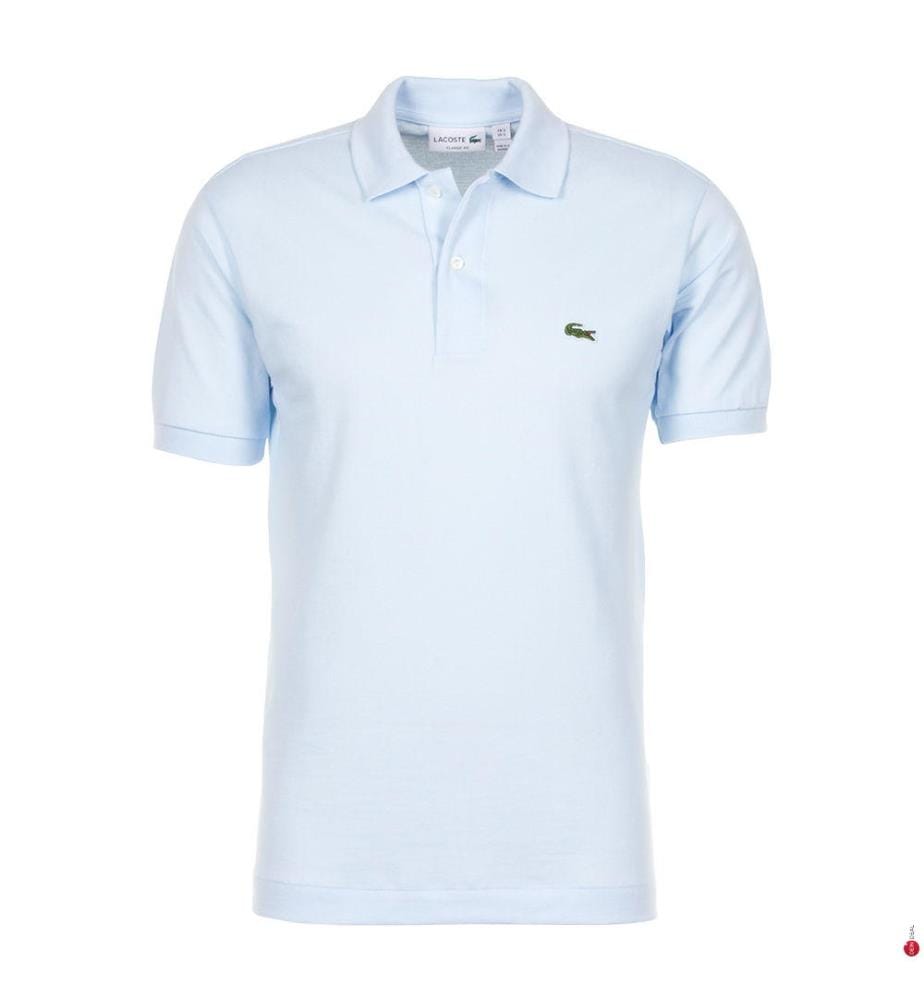 Poloshirt Classic Fit L12.12 aus Piqué-Baumwolle - Hellblau