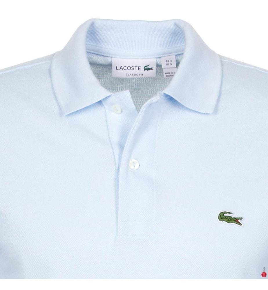 Poloshirt Classic Fit L12.12 aus Piqué-Baumwolle - Hellblau