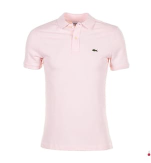 Polo Slim Fit coton piqué - Rose Clair