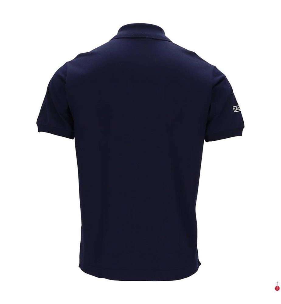 Polo L.12.12 Vestibilità classica Strisce a rete - Navy e bianco