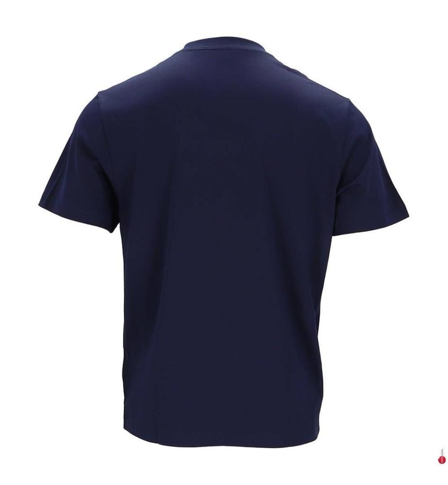 Baumwoll-T-Shirt mit Brusttasche - Navy