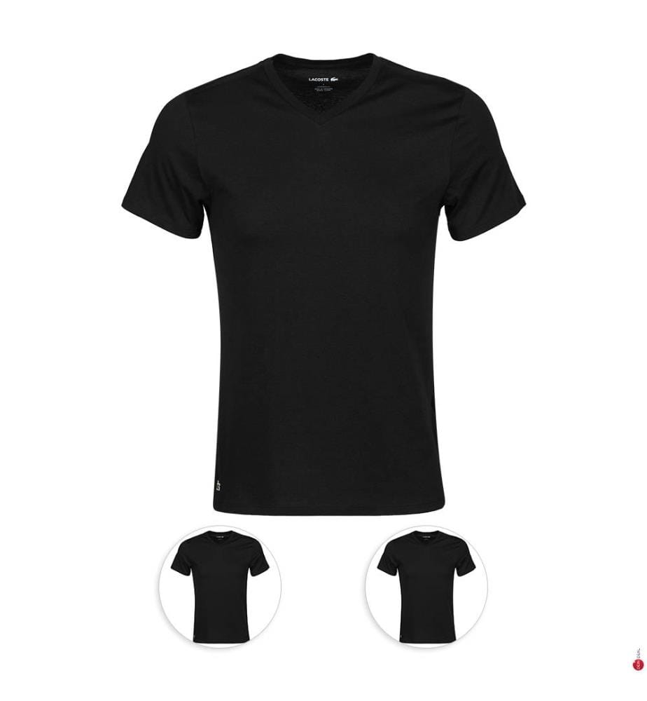 Pack de 3 T-Shirts Col V - Noir