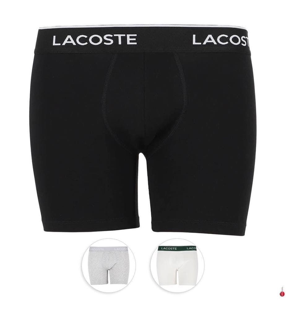 Confezione da 3 boxer lunghi in cotone elasticizzato - 3 colori