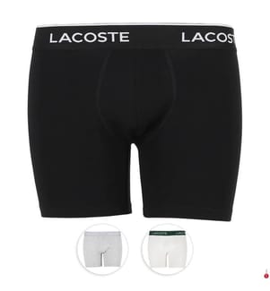 Confezione da 3 boxer lunghi in cotone elasticizzato - 3 colori