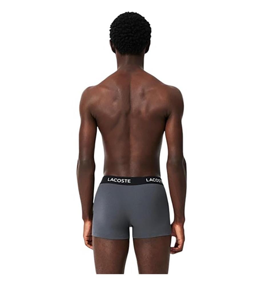 Set di 5 boxer elasticizzati in cotone – Grigio