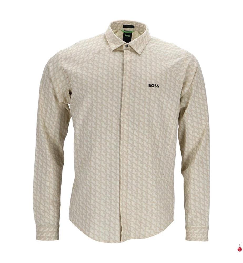Regular Fit Hemd - Beige