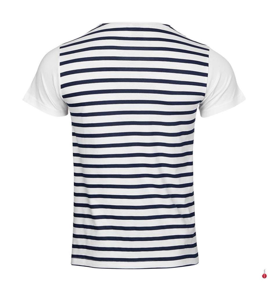 T-Shirt Mupy - Weiss Marineblau