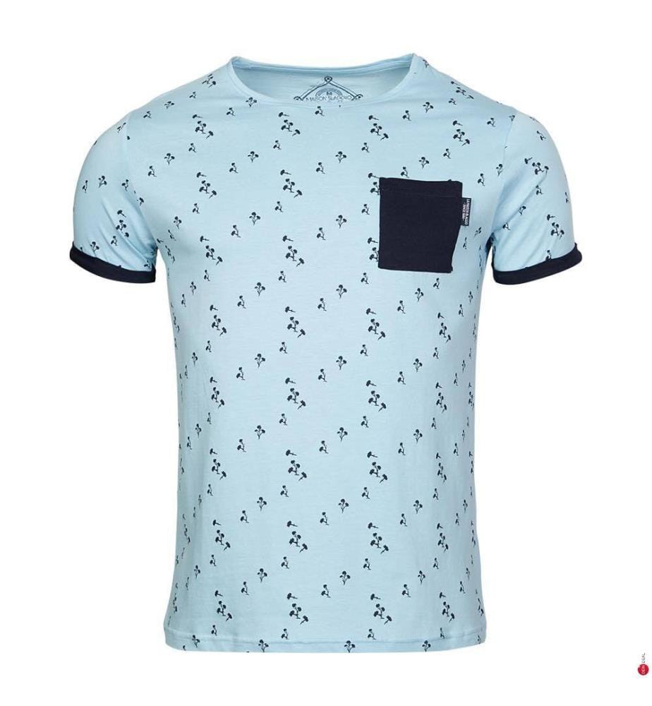 T-Shirt Maceo - Blu Pastello