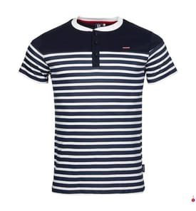 T-Shirt Murphy - Marineblau Weiss