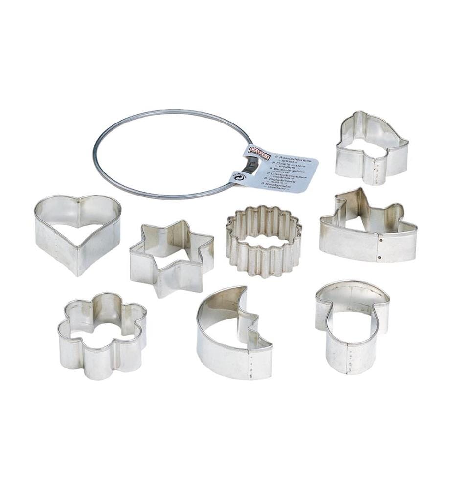 Ausstechformen Weihnachten, mittelgrosser Ring, 8 tlg.