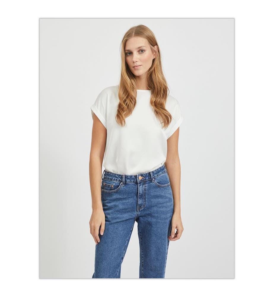 Top en Satin - Blanc