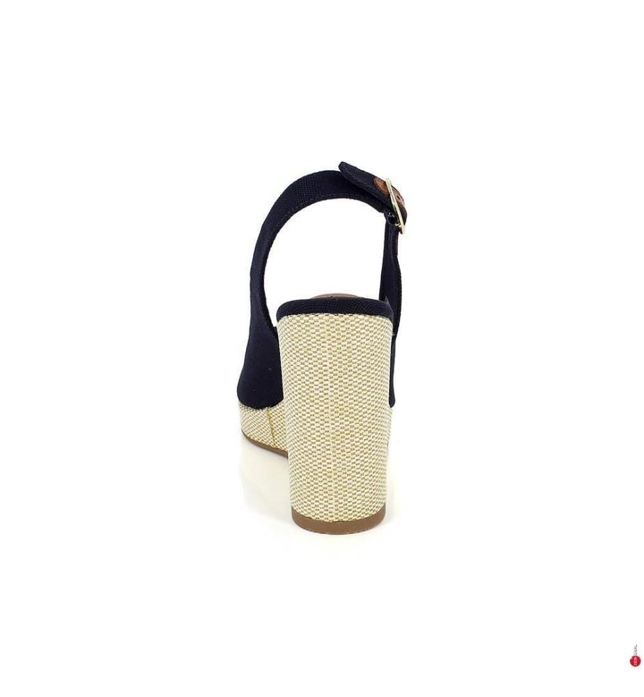 Sandales Compensées - Marine