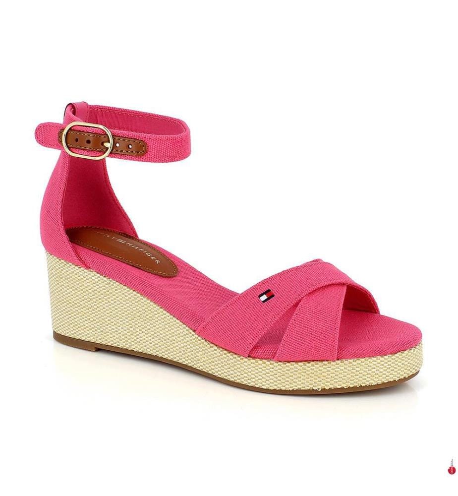Sandales Compensées - Rose