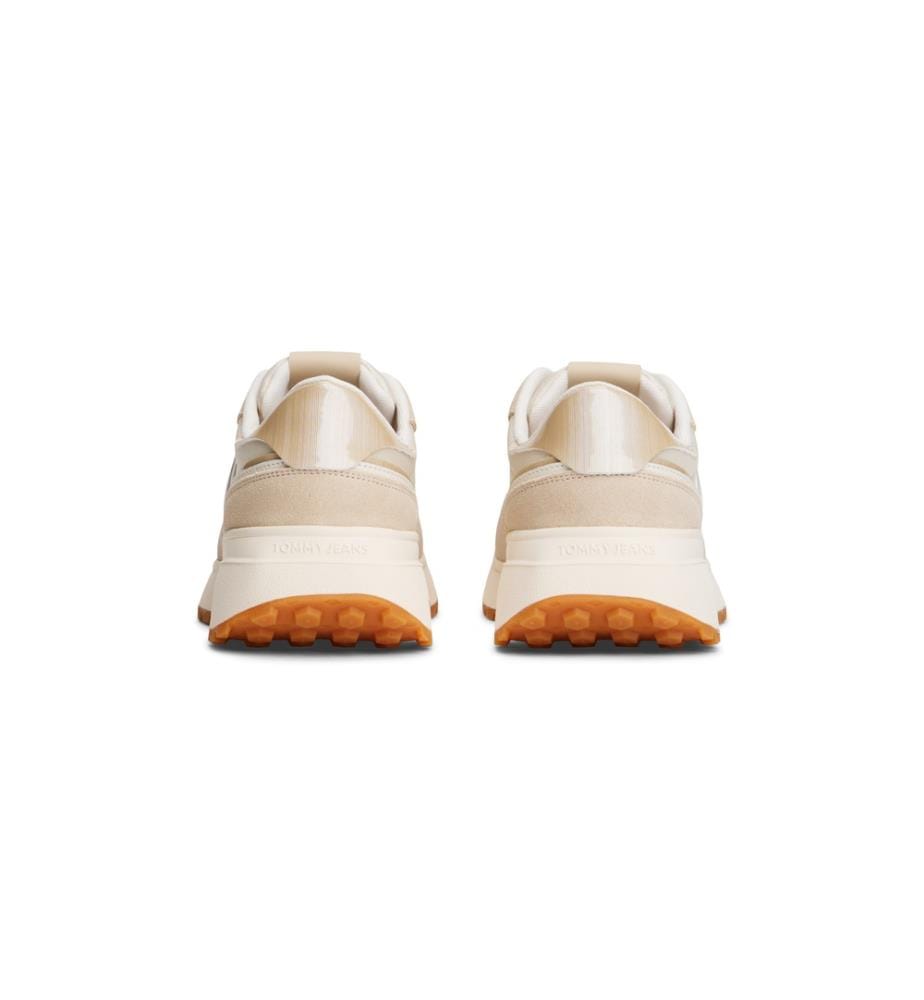 Baskets Cleated Runner - Blanc et Beige