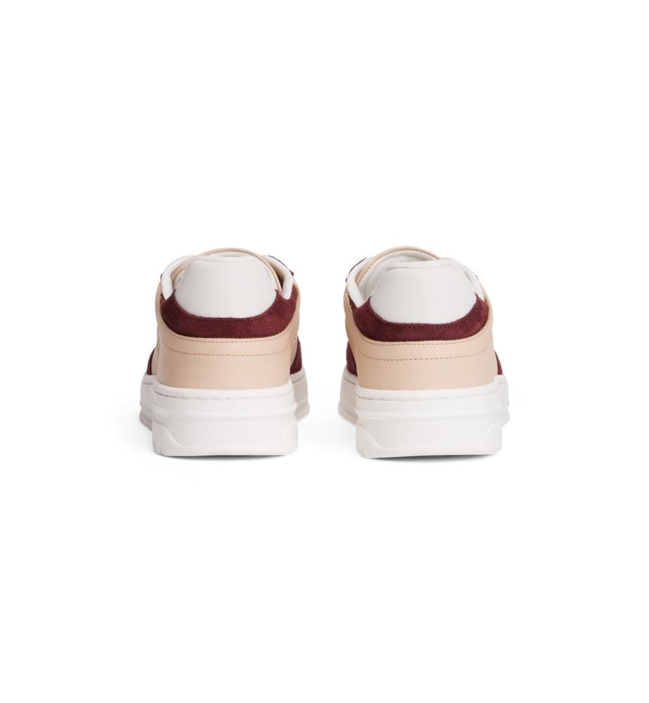 Baskets Sporty Cupsole - Bordeaux et Crème