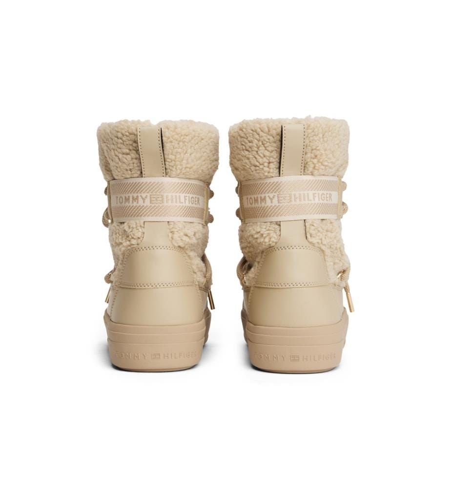 Bottines de Neige Faux Shearling - Beige