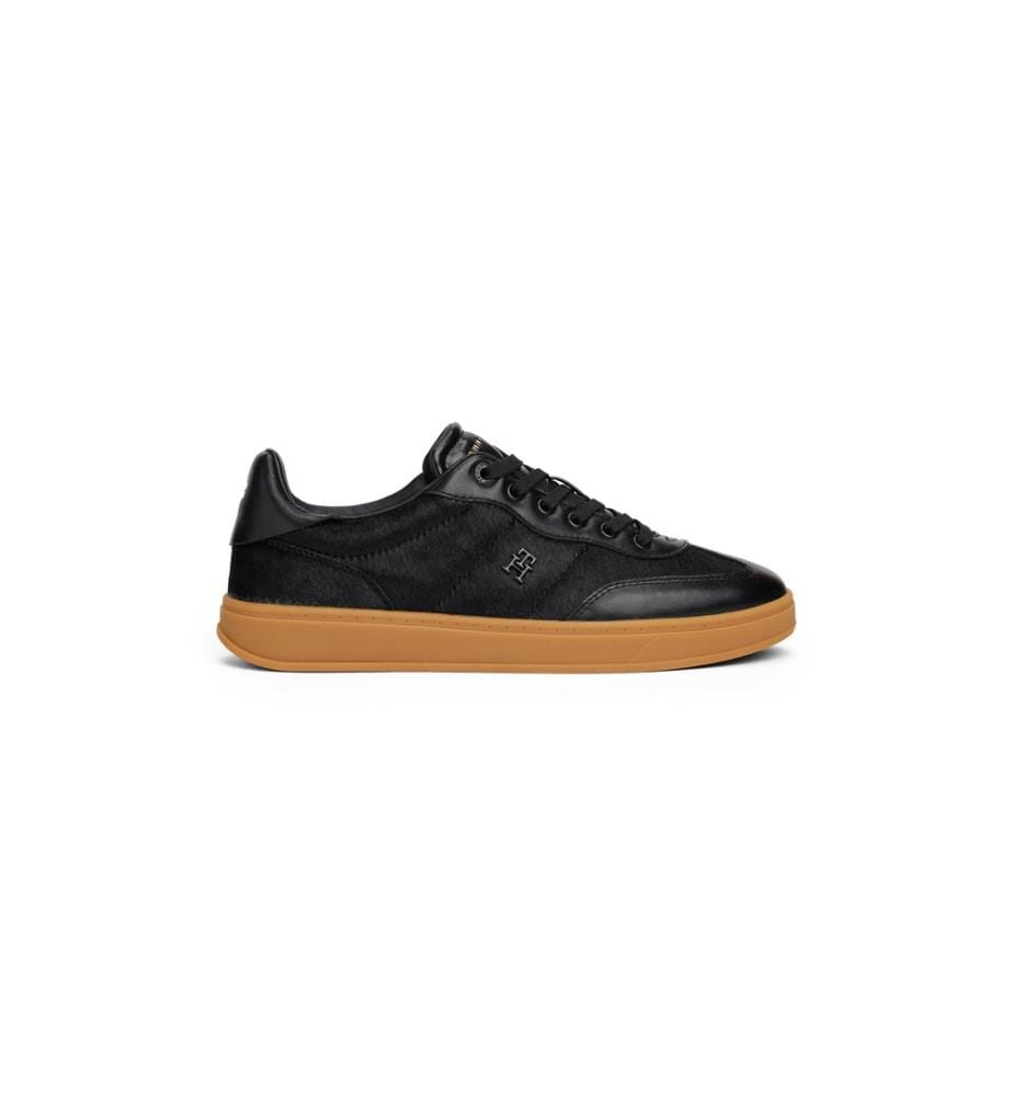 Heritage Calf Hair Sneakers - Schwarz