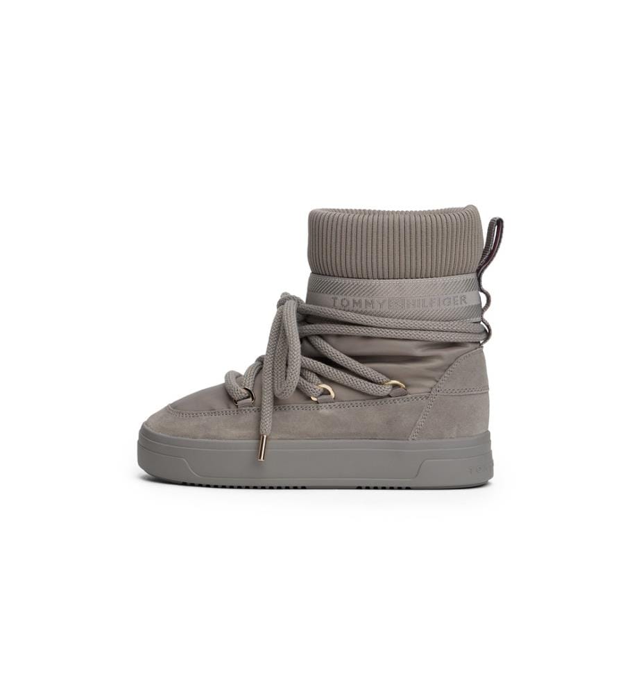 Bottines de Neige TommyTech Logotape Warm - Gris