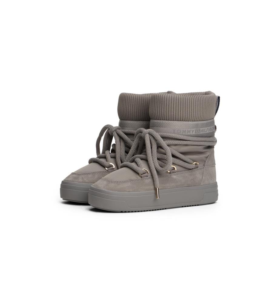 Bottines de Neige TommyTech Logotape Warm - Gris