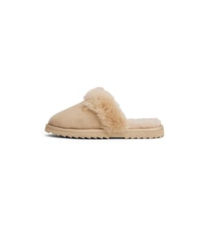 Shearling Hausschuhe - Beige