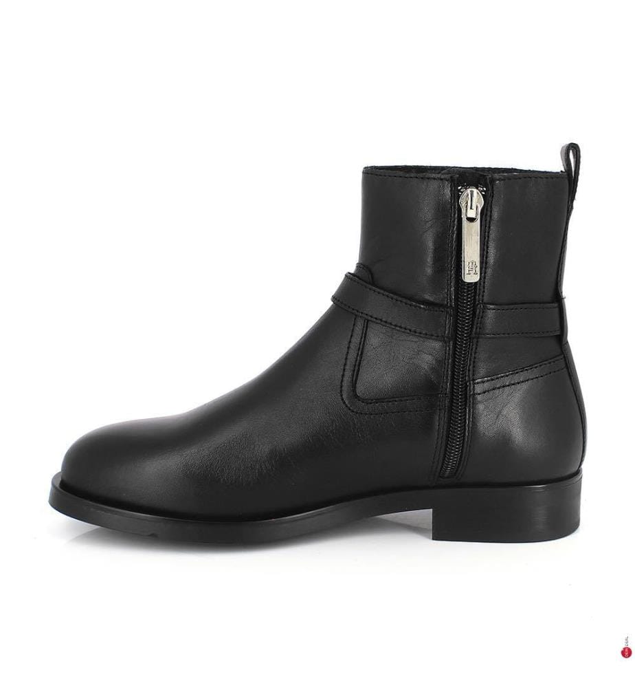 Bottines Buckle Riding Leather - Noir