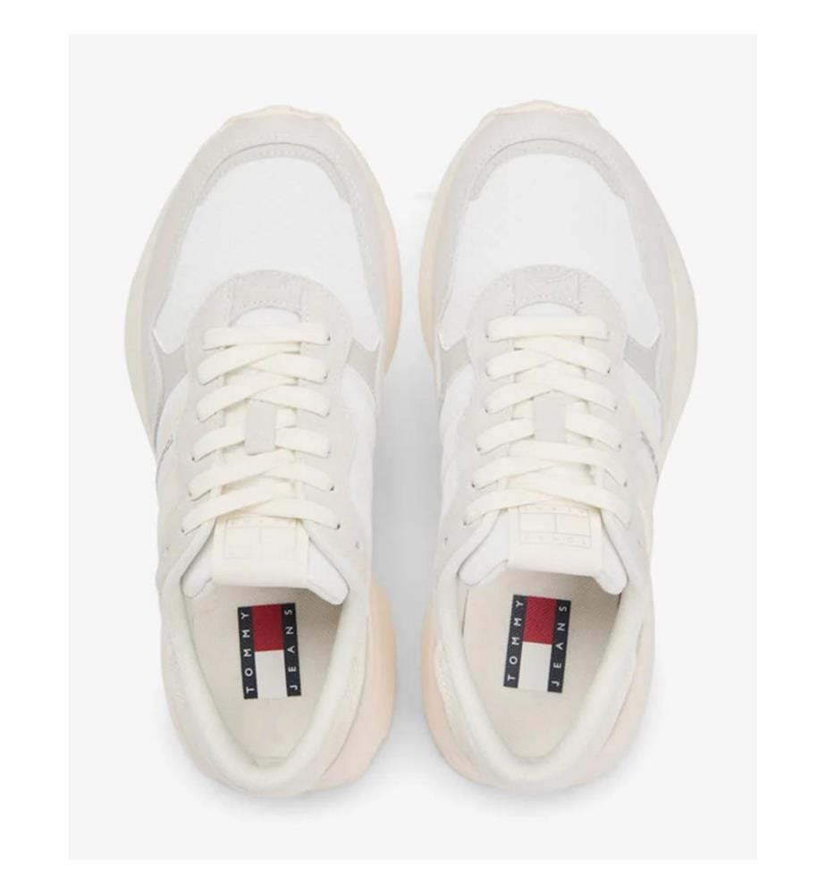 Tommy Jeans Cleated Runner Sneakers - White