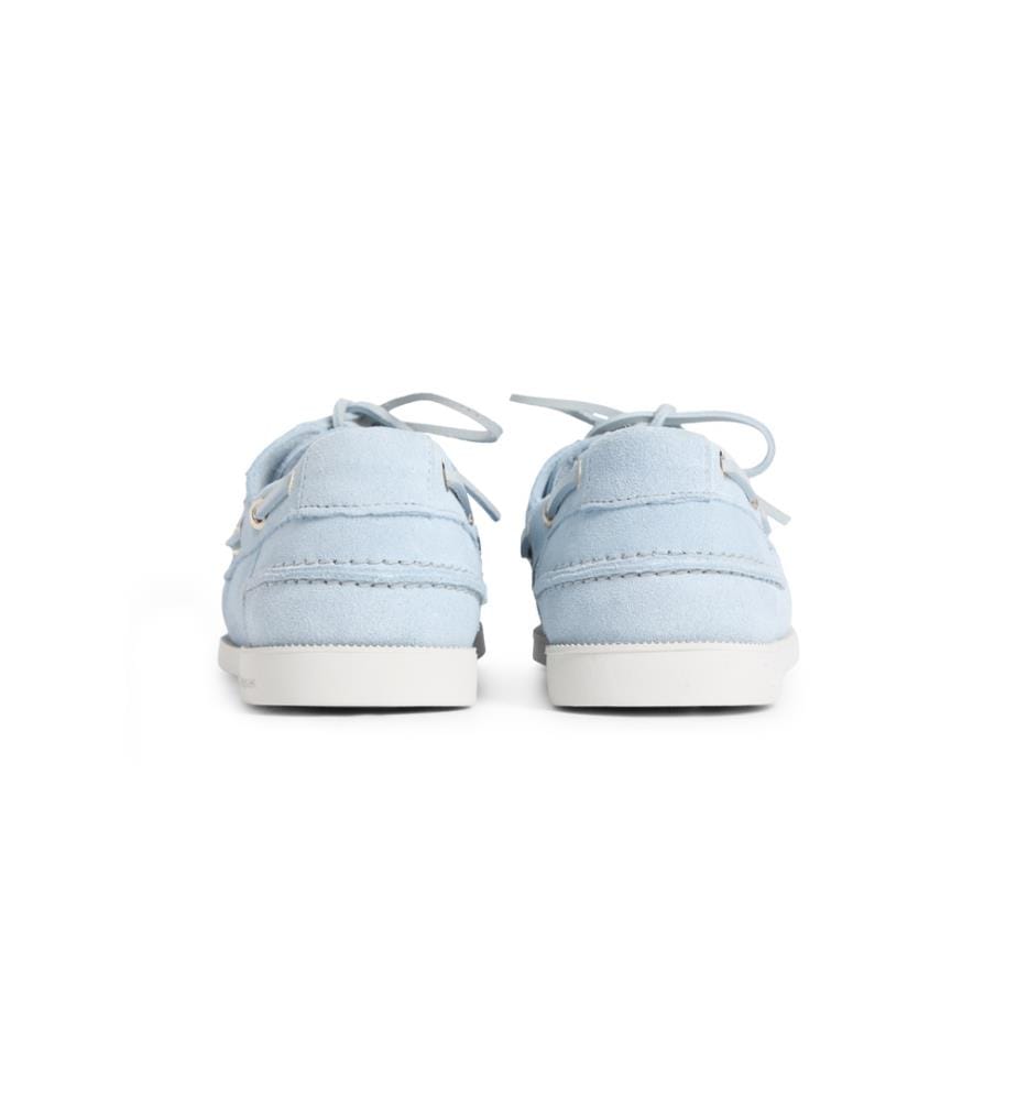 Bootsschuhe aus Wildleder - Hellblau