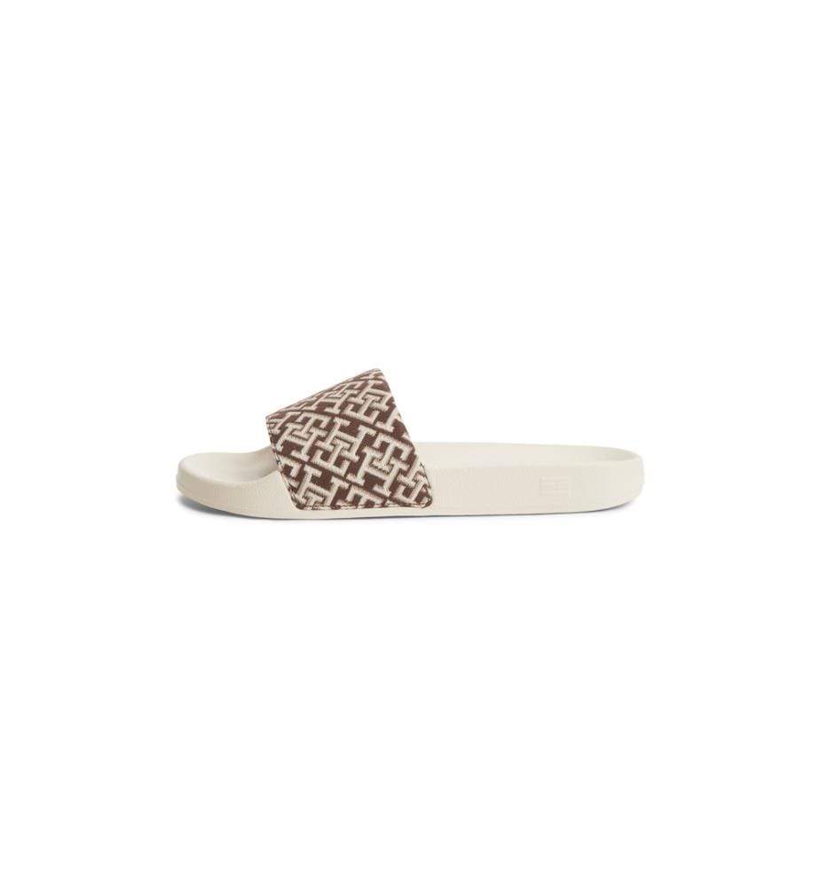 TH-Monogramm-Stepptanzschuhe – Braun und Weiss