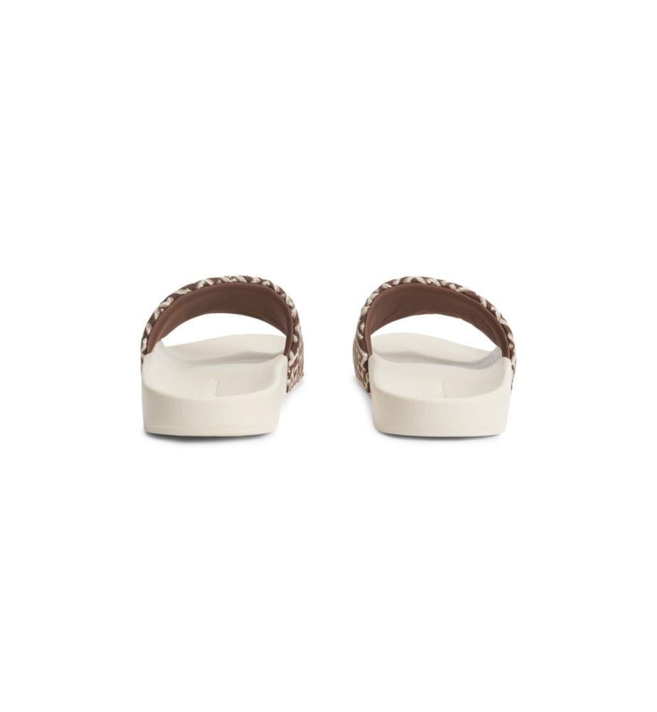 TH-Monogramm-Stepptanzschuhe – Braun und Weiss