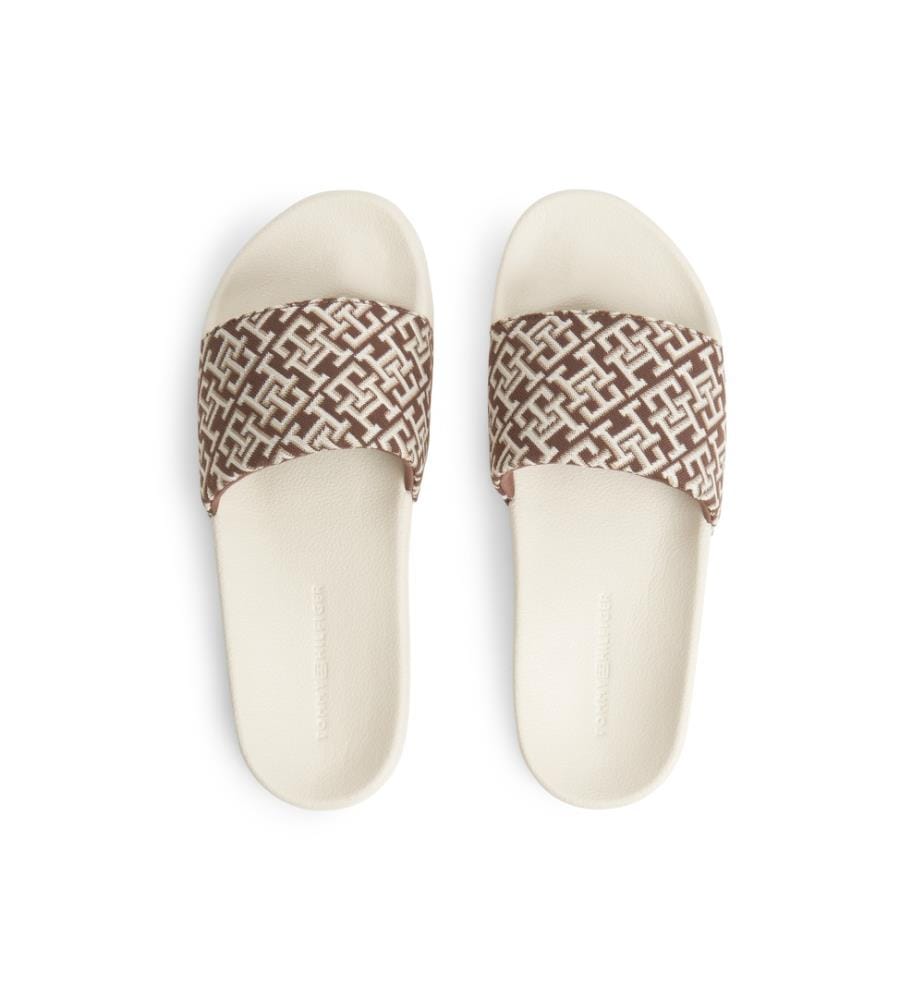 TH-Monogramm-Stepptanzschuhe – Braun und Weiss