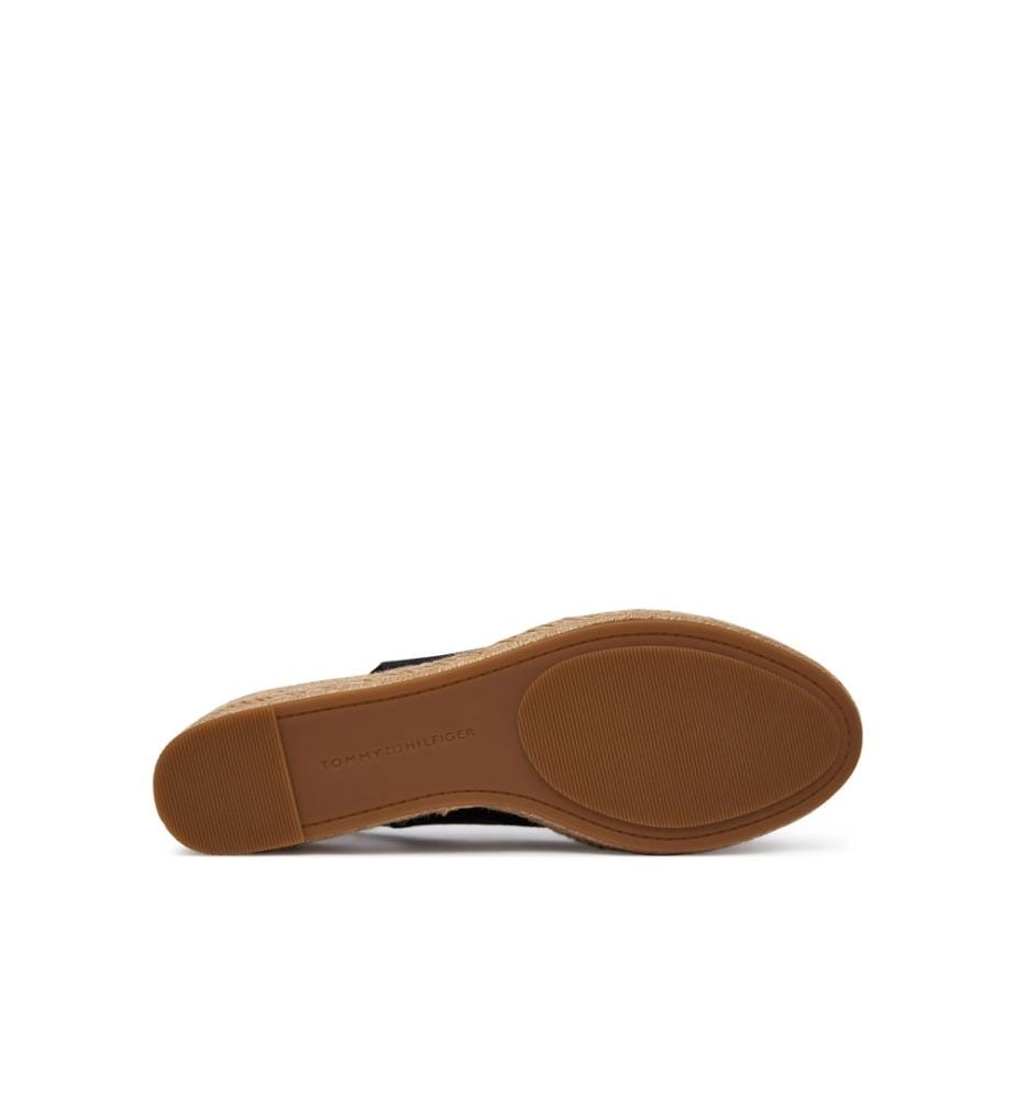 Espadrilles mit Fersenriemen aus Hanf – Schwarz
