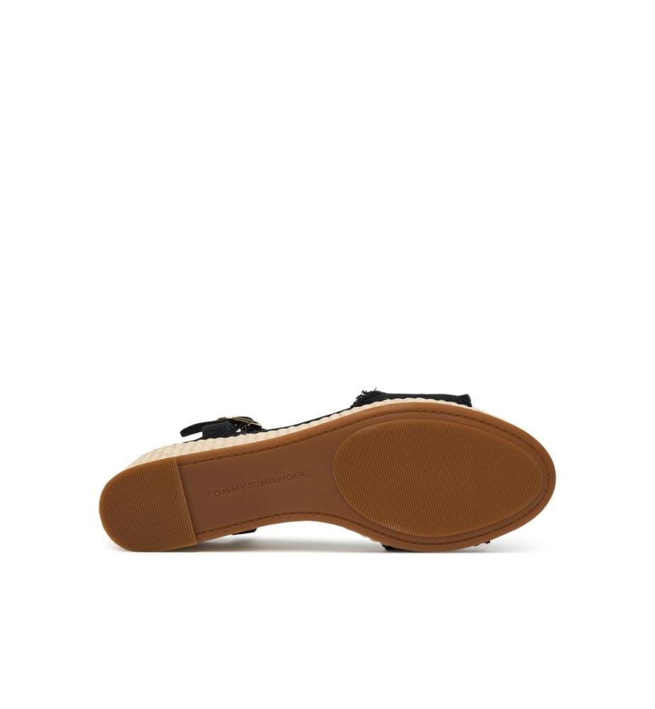 Pumps mit Keilabsatz und Logo-Emblem – Schwarz