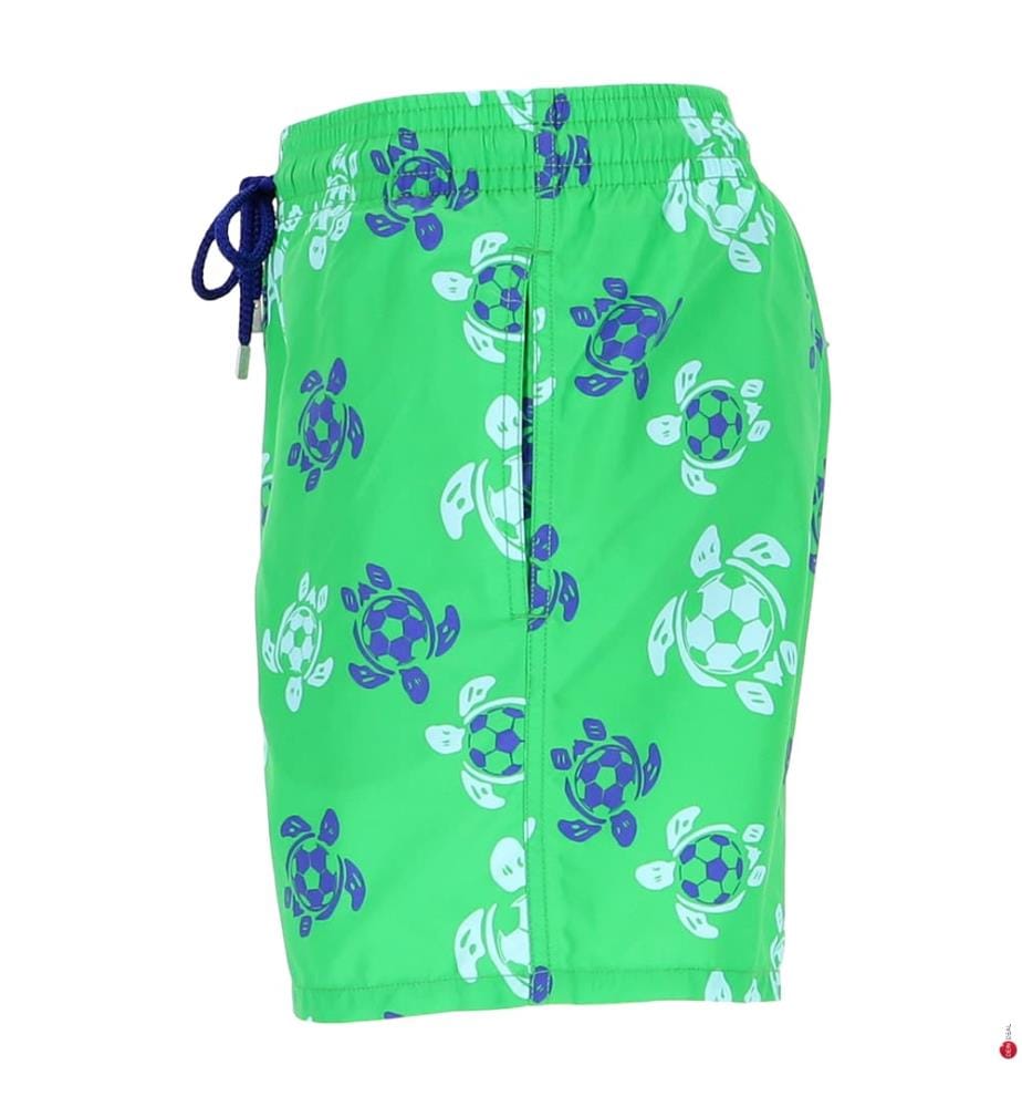 Pantaloncini da bagno Soccer Turtles - Laser e Verde