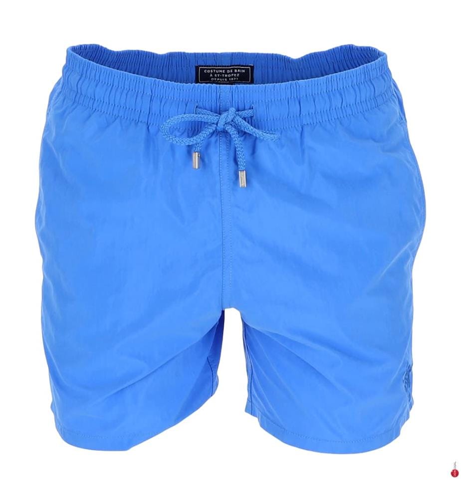 Short de bain Tortues 3D à bulles réactives à l'eau - Faïence & Bleu